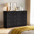 Karl Home 5-Drawer Dresser for Bedroom and Chest of Drawers with Sturdy Construction Wood Storage Organizer for Closet black