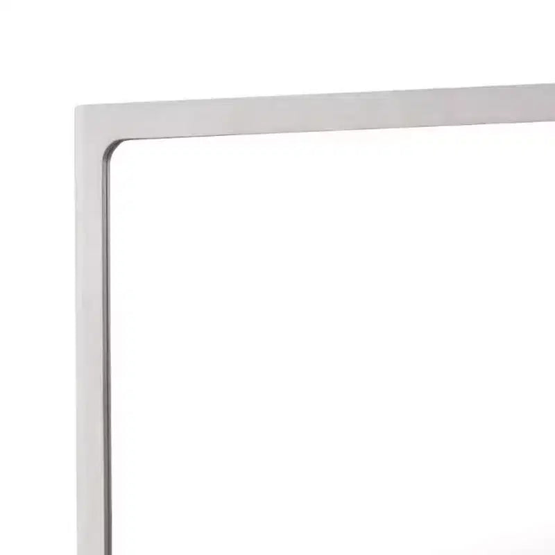 Royal Hampton Dresser Mirror, 40 Inch White Oak Rubberwood, Beveled Edge
