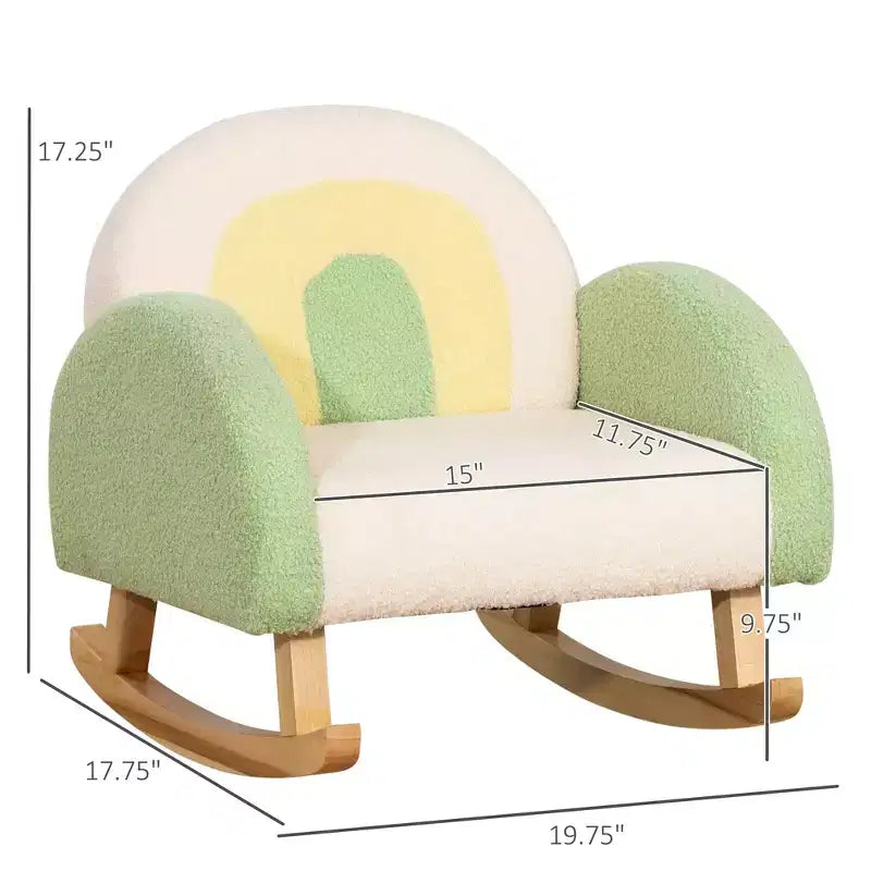 Kids Sofa, Rocking Toddler Sofa Chair, Gift for 18-36 Months