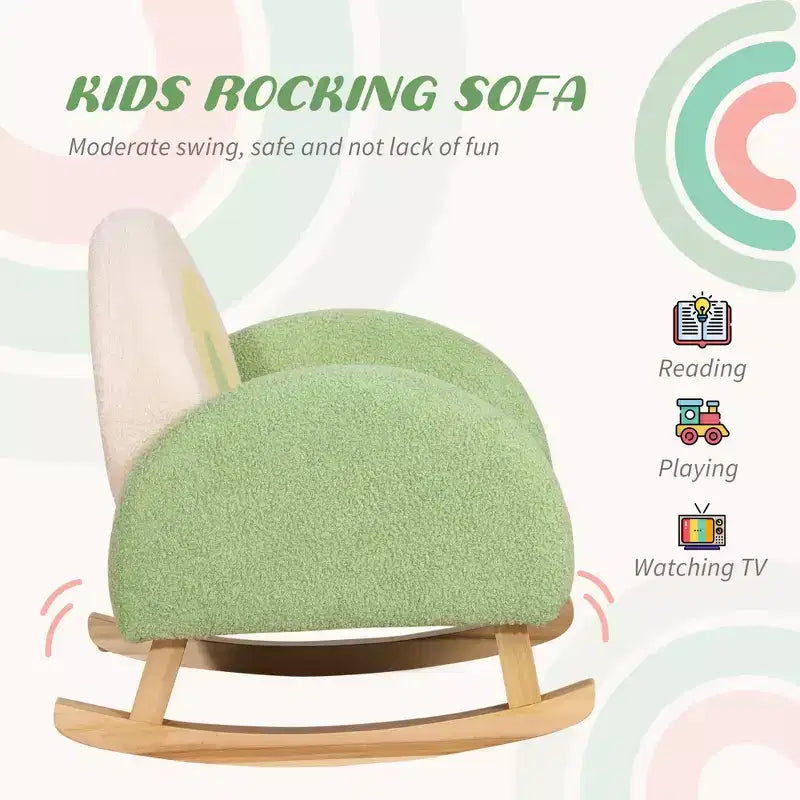 Kids Sofa, Rocking Toddler Sofa Chair, Gift for 18-36 Months