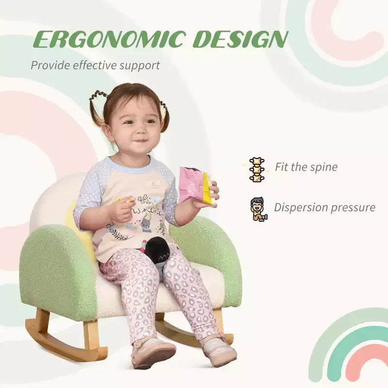 Kids Sofa, Rocking Toddler Sofa Chair, Gift for 18-36 Months