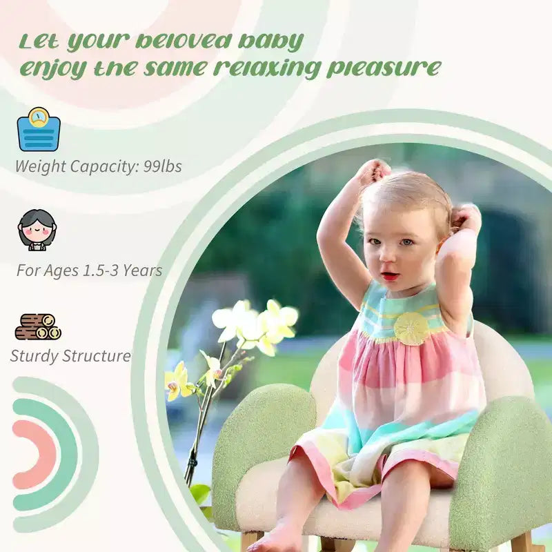 Kids Sofa, Rocking Toddler Sofa Chair, Gift for 18-36 Months