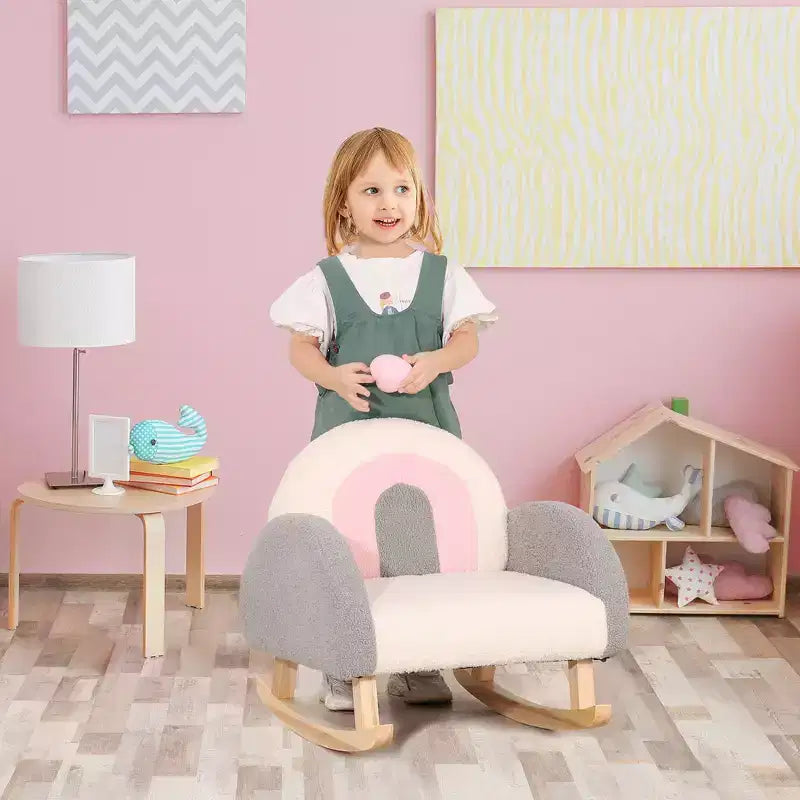 Kids Sofa, Rocking Toddler Sofa Chair, Gift for 18-36 Months