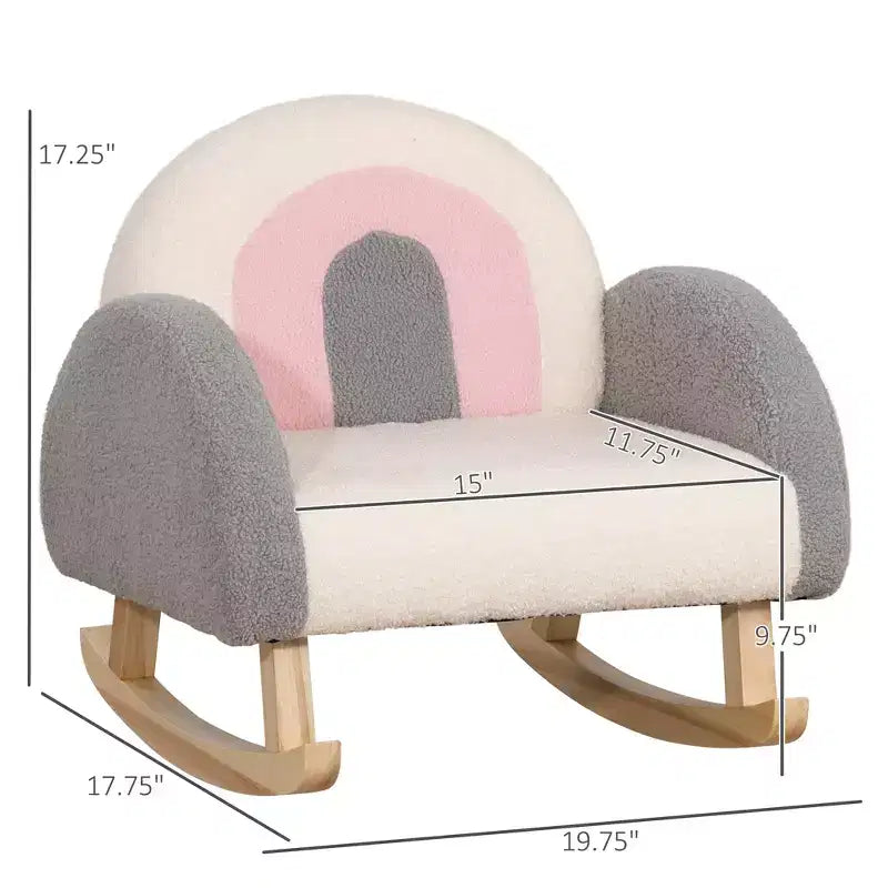 Kids Sofa, Rocking Toddler Sofa Chair, Gift for 18-36 Months