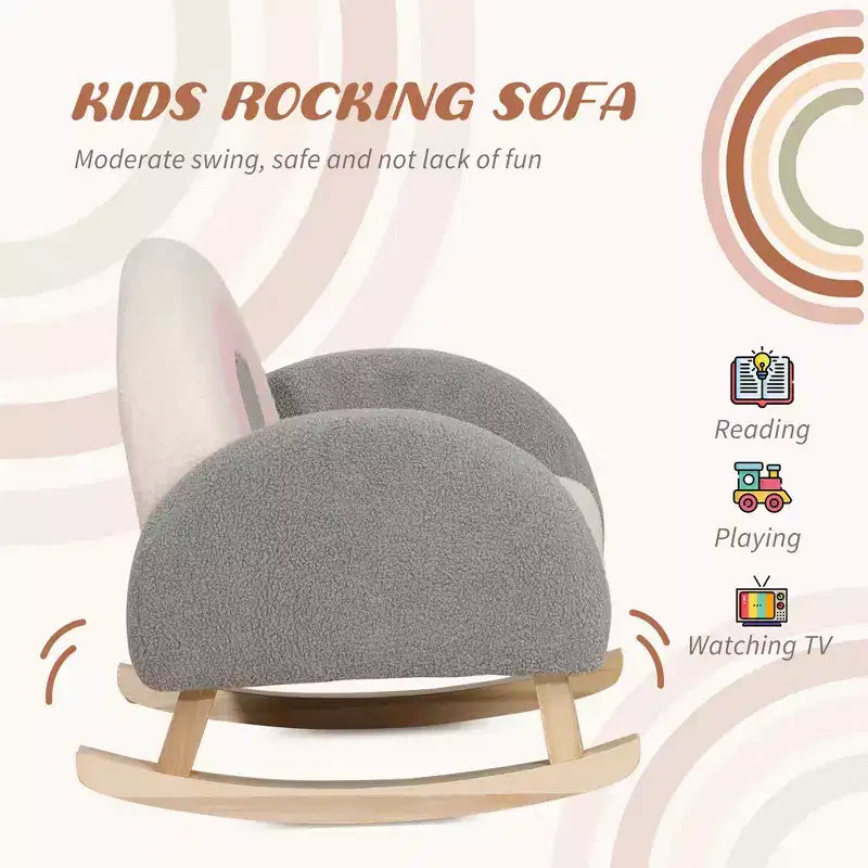 Kids Sofa, Rocking Toddler Sofa Chair, Gift for 18-36 Months