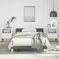 Bed Frame With Headboard Dark Gray