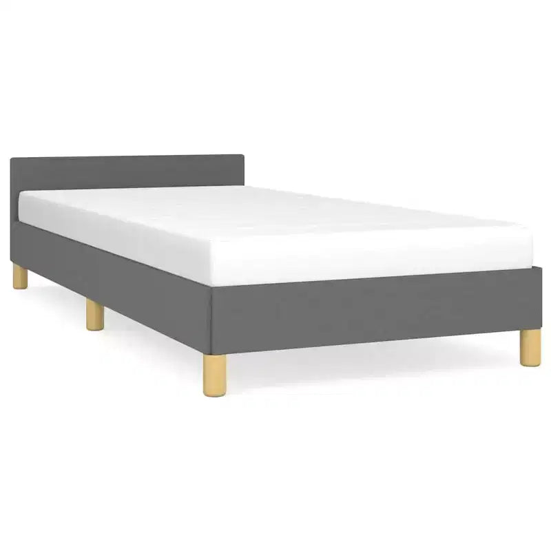 Bed Frame With Headboard Dark Gray