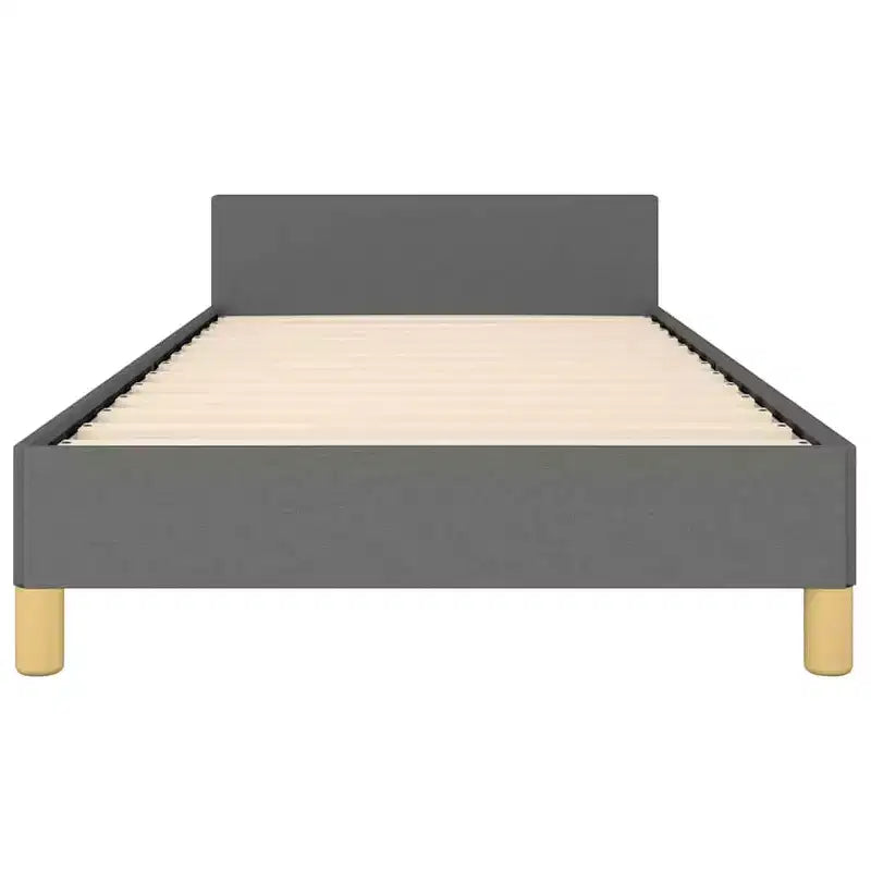 Bed Frame With Headboard Dark Gray