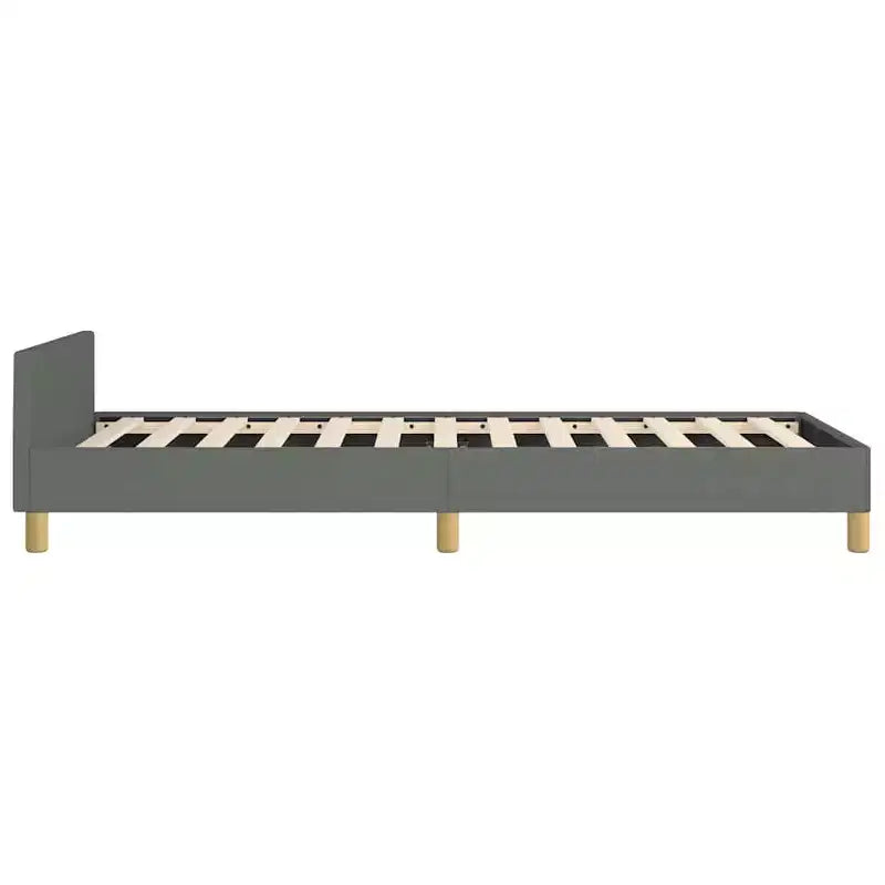 Bed Frame With Headboard Dark Gray