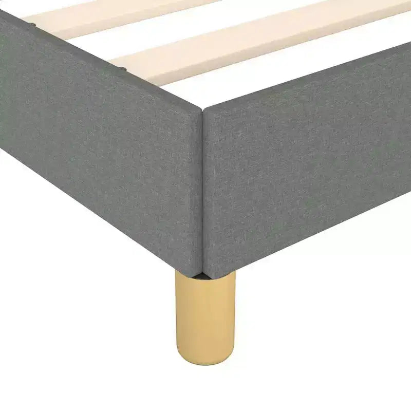 Bed Frame With Headboard Dark Gray