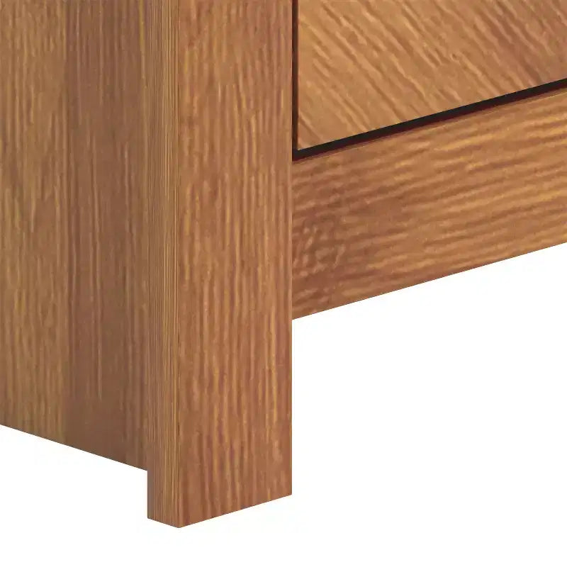 Galano Chevron 4-Door Storage Sideboard in Amber Walnut 58.4 W 15.7 D 30 H