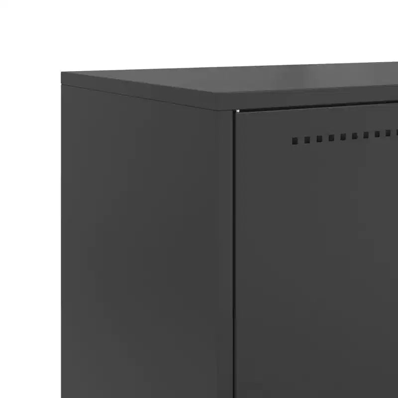 vidaXL Highboard Black Steel Standard Highboard Rectangular