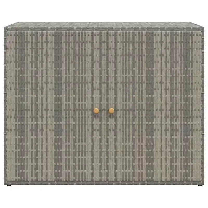 vidaXL Storage Unit Outdoor Storage Cabinet Patio Storage Box Poly Rattan
