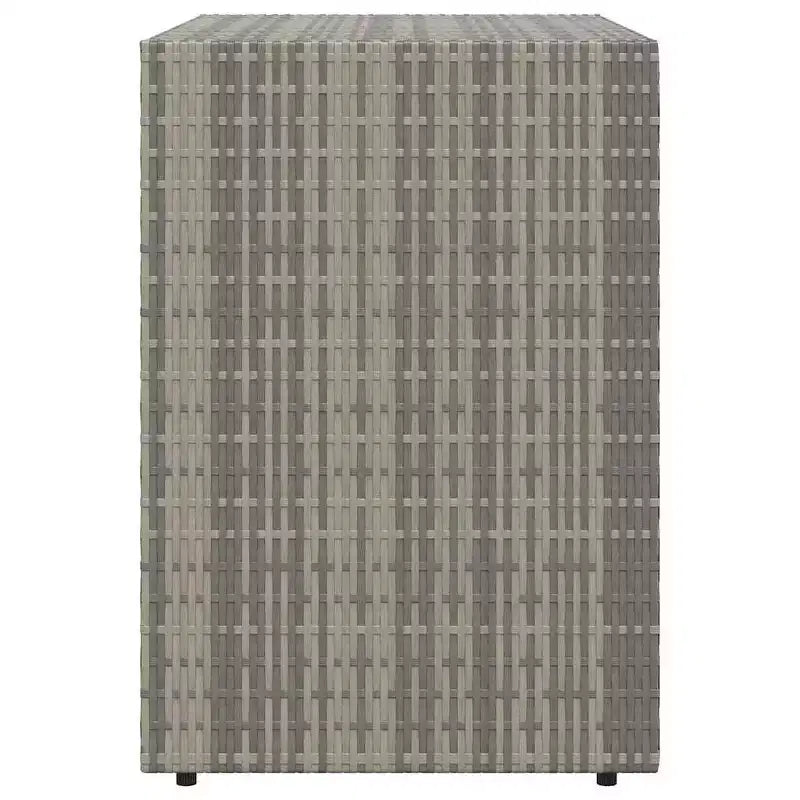 vidaXL Storage Unit Outdoor Storage Cabinet Patio Storage Box Poly Rattan