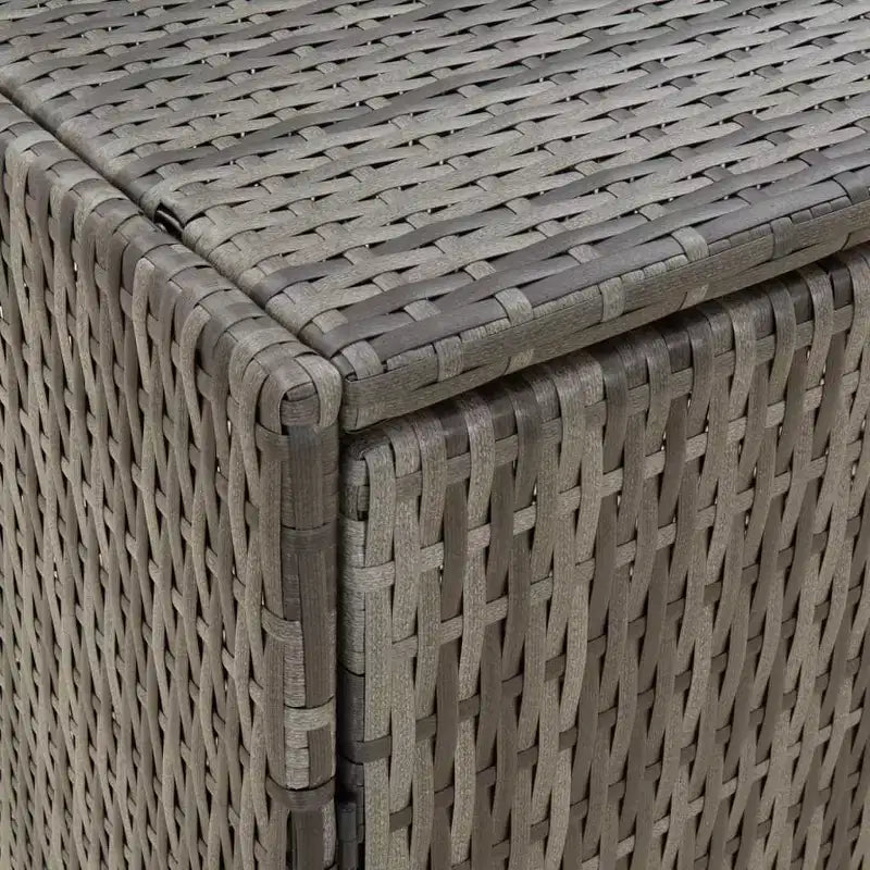 vidaXL Storage Unit Outdoor Storage Cabinet Patio Storage Box Poly Rattan