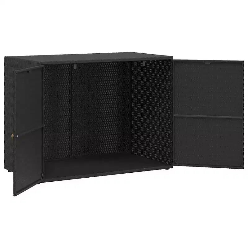 vidaXL Storage Unit Outdoor Storage Cabinet Patio Storage Box Poly Rattan