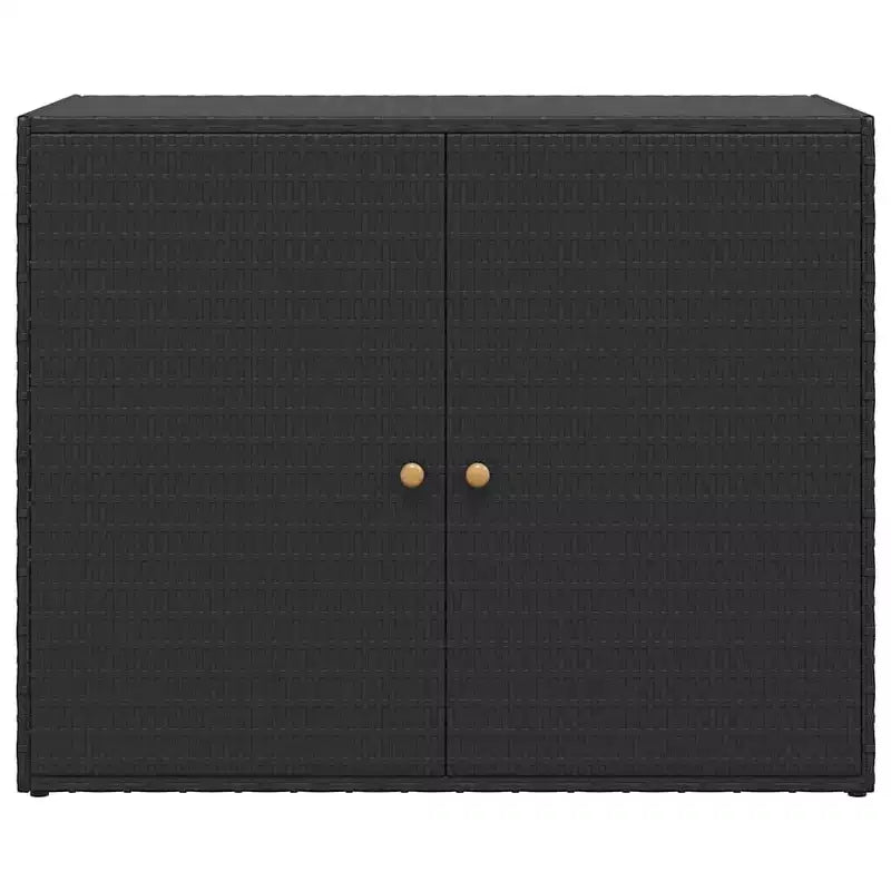 vidaXL Storage Unit Outdoor Storage Cabinet Patio Storage Box Poly Rattan
