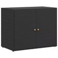 vidaXL Storage Unit Outdoor Storage Cabinet Patio Storage Box Poly Rattan