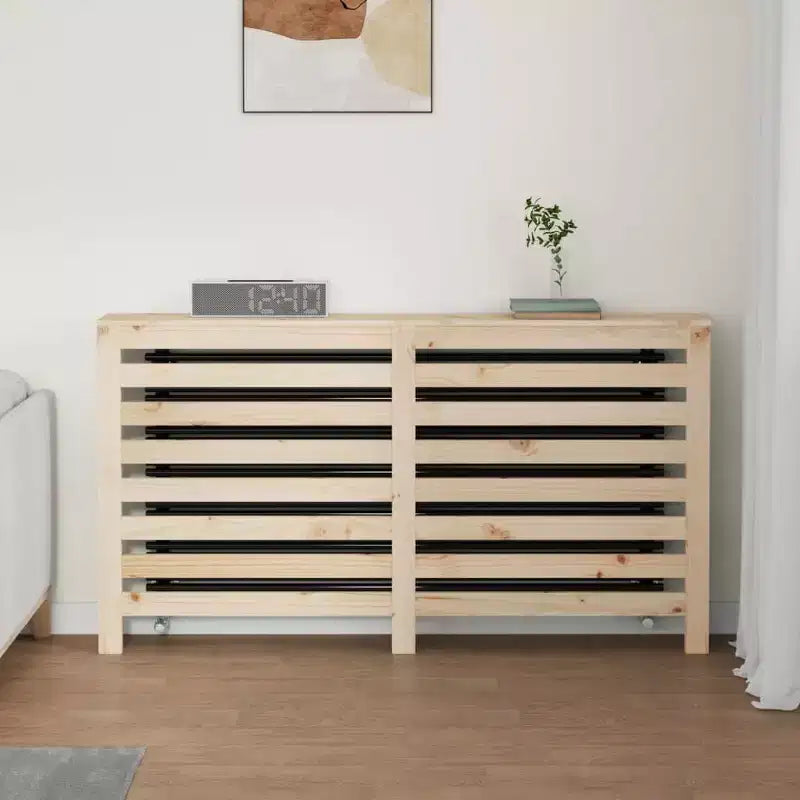 vidaXL Radiator Cover 31.3x7.5x33.1 Solid Wood Pine