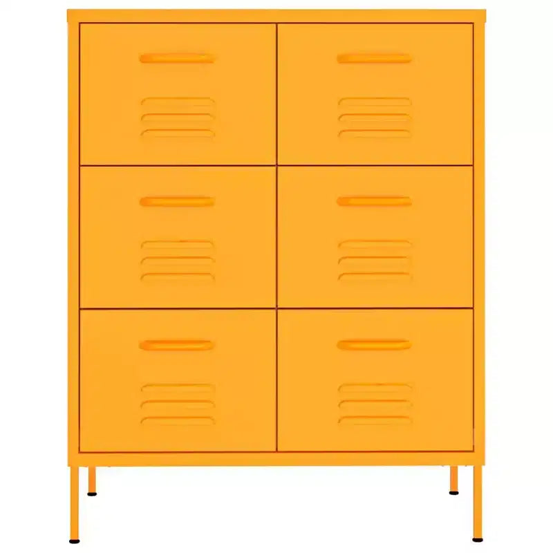 vidaXL Drawer Cabinet Freestanding Storage File Cabinet for Home Office Steel