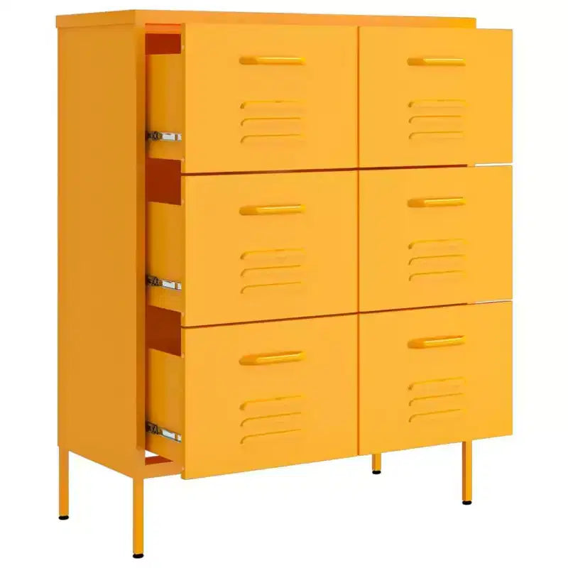 vidaXL Drawer Cabinet Freestanding Storage File Cabinet for Home Office Steel