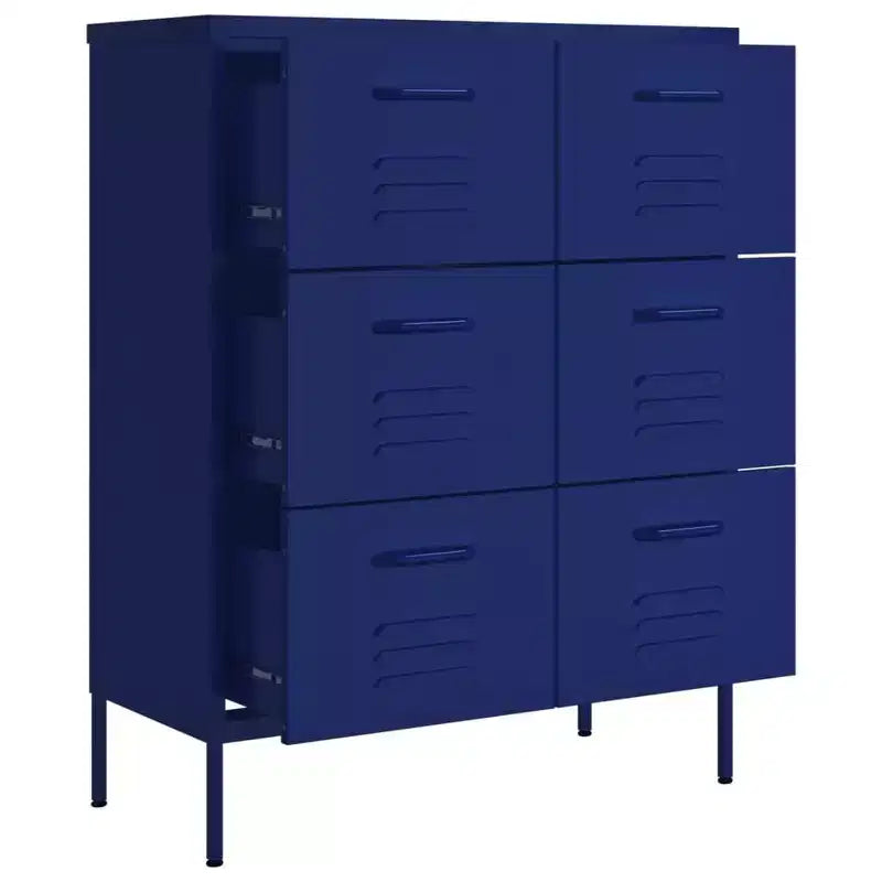 vidaXL Drawer Cabinet Freestanding Storage File Cabinet for Home Office Steel