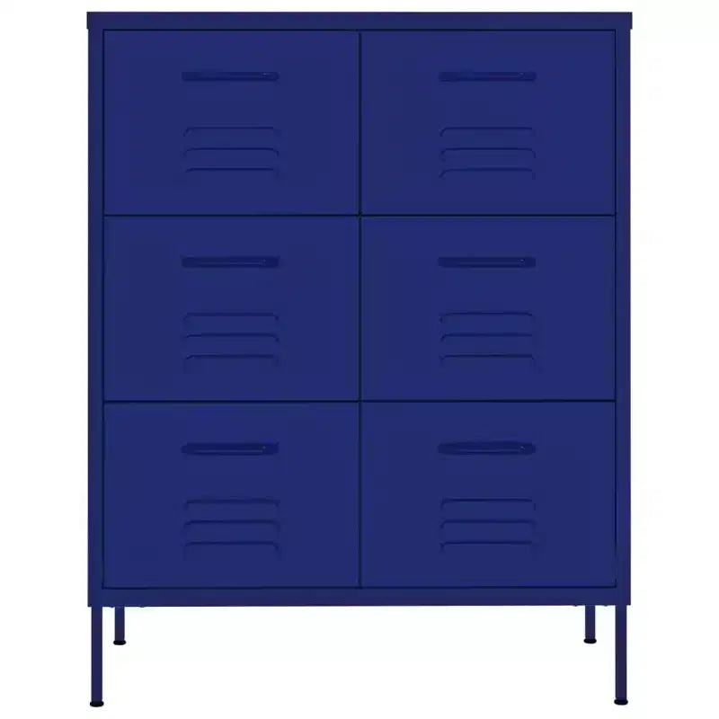vidaXL Drawer Cabinet Freestanding Storage File Cabinet for Home Office Steel