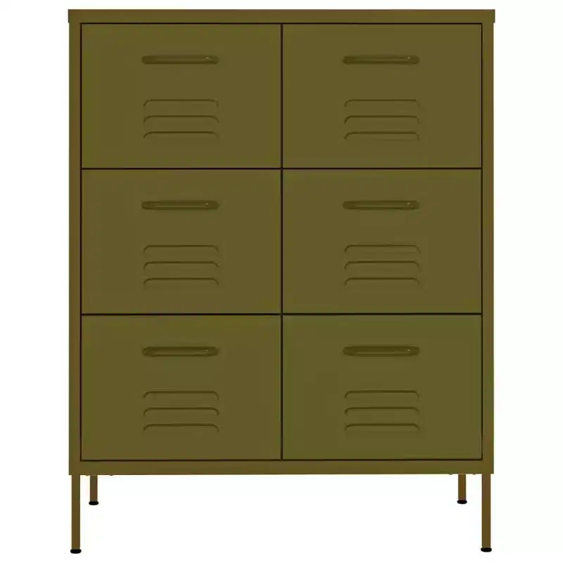 vidaXL Drawer Cabinet Freestanding Storage File Cabinet for Home Office Steel