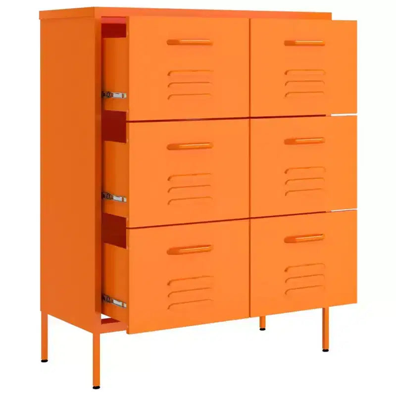 vidaXL Drawer Cabinet Freestanding Storage File Cabinet for Home Office Steel