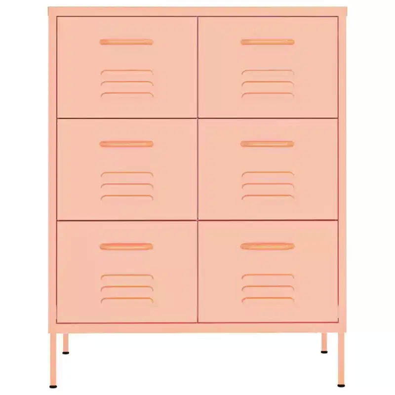 vidaXL Drawer Cabinet Freestanding Storage File Cabinet for Home Office Steel