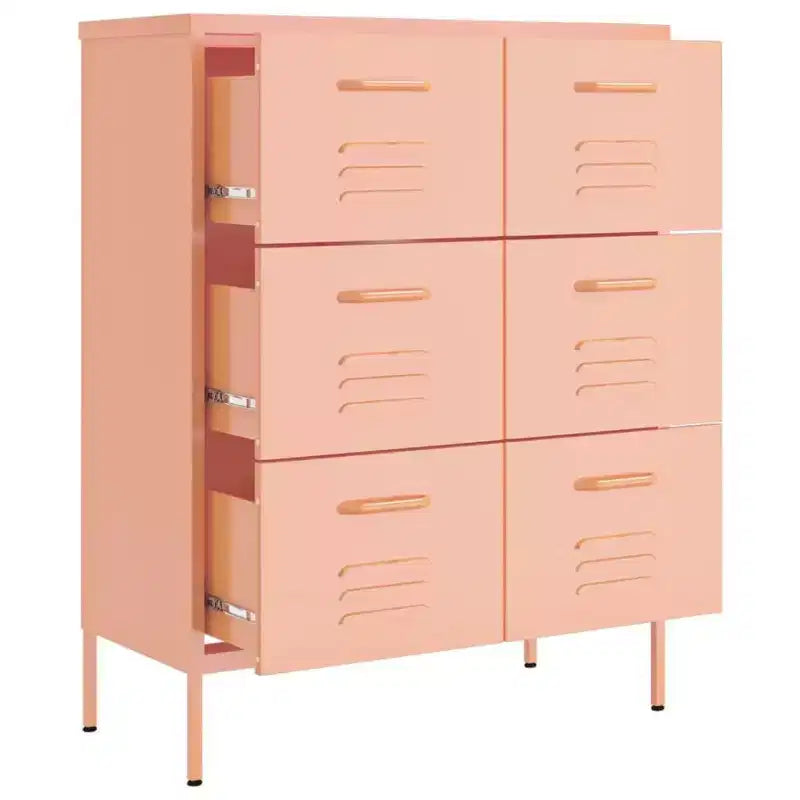 vidaXL Drawer Cabinet Freestanding Storage File Cabinet for Home Office Steel