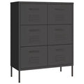 vidaXL Drawer Cabinet Freestanding Storage File Cabinet for Home Office Steel