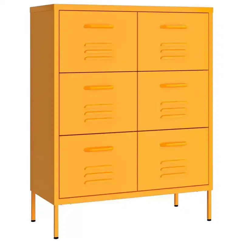 vidaXL Drawer Cabinet Freestanding Storage File Cabinet for Home Office Steel