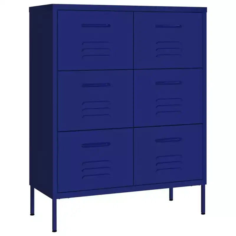 vidaXL Drawer Cabinet Freestanding Storage File Cabinet for Home Office Steel