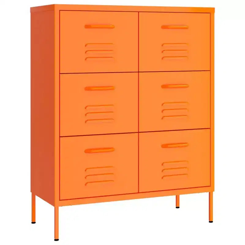 vidaXL Drawer Cabinet Freestanding Storage File Cabinet for Home Office Steel
