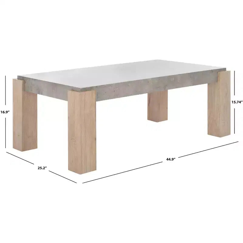 Coromio Coffee Table - COF7014A - Light Grey/Natural - Safavieh