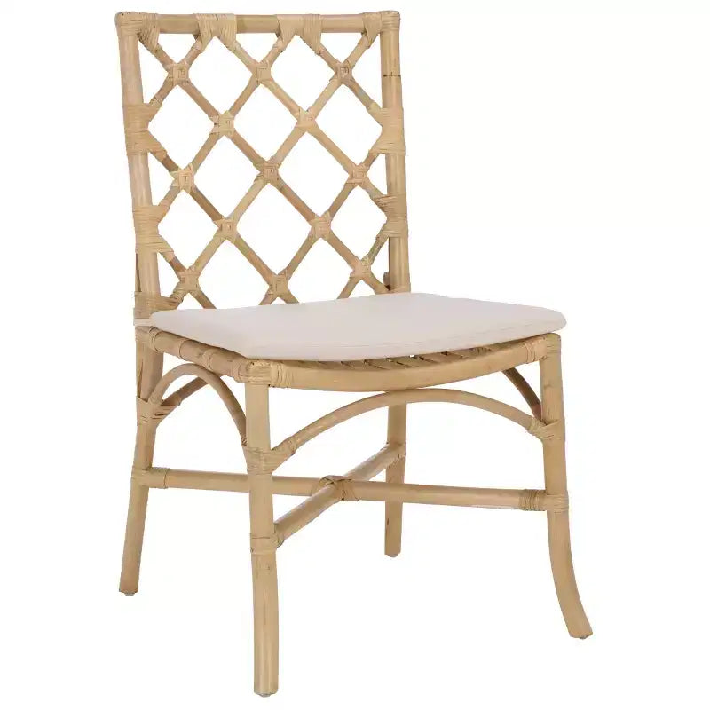 Haru Rattan Dining Chair - SEA8039 - Natural/Cream - Safavieh