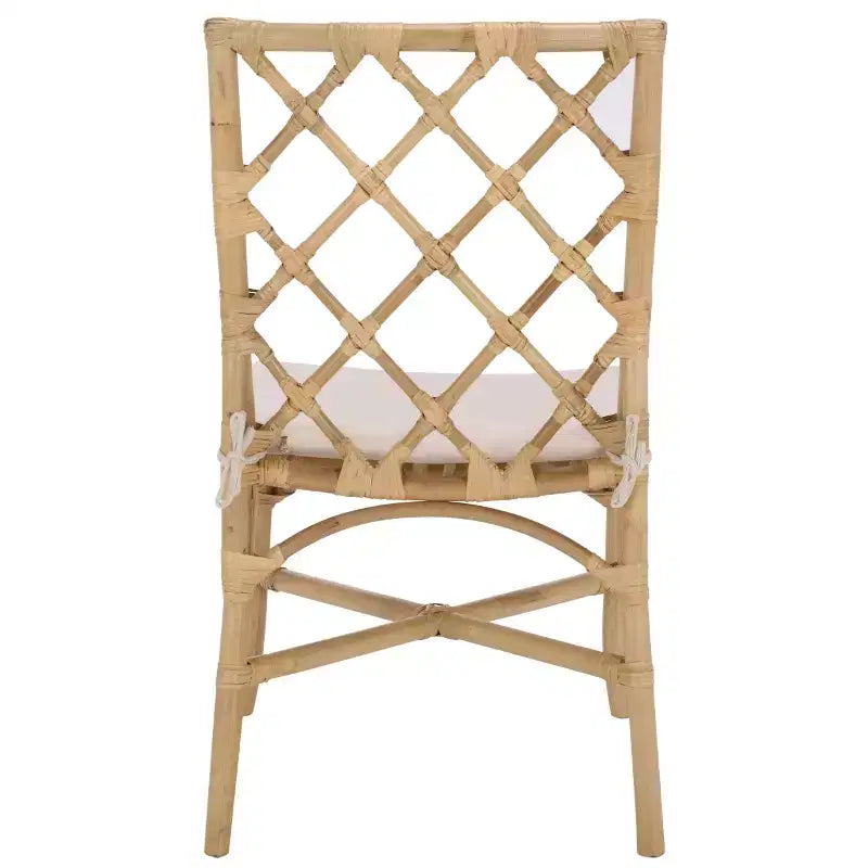 Haru Rattan Dining Chair - SEA8039 - Natural/Cream - Safavieh