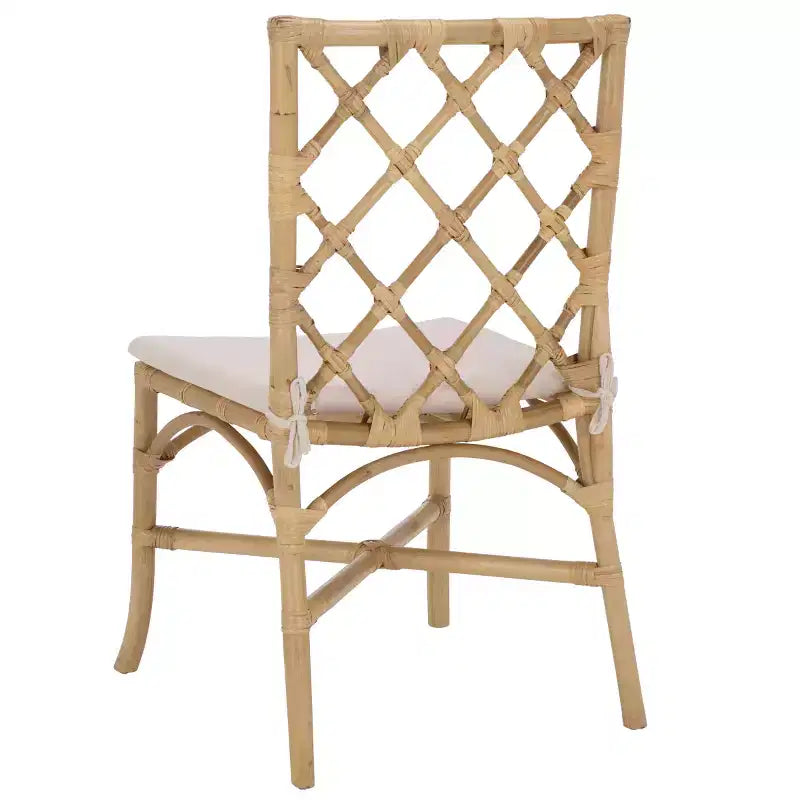 Haru Rattan Dining Chair - SEA8039 - Natural/Cream - Safavieh