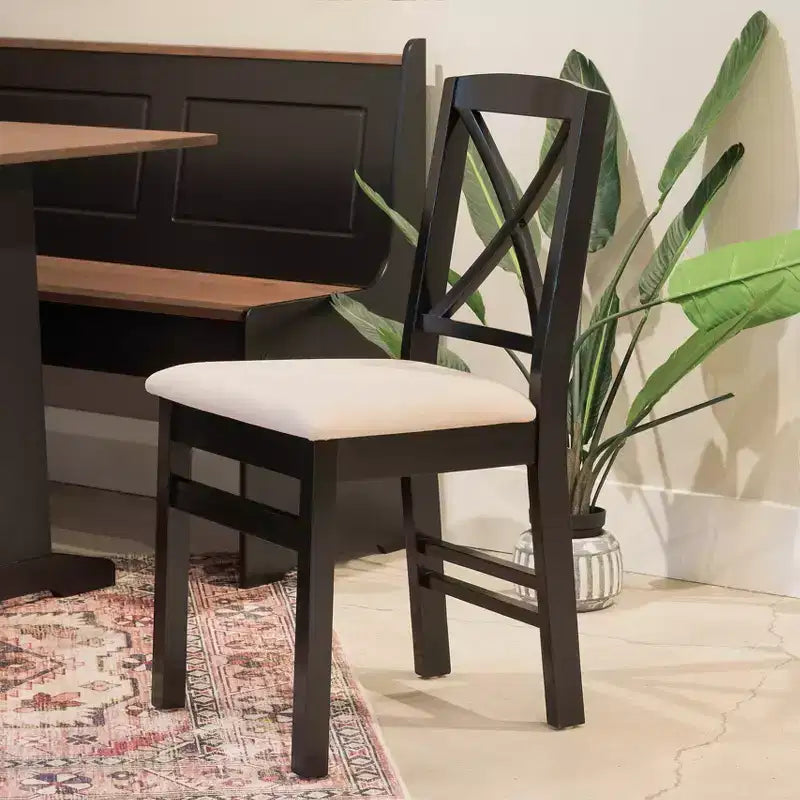 Set of 2 Triena X-Back Dining Chairs - Linon