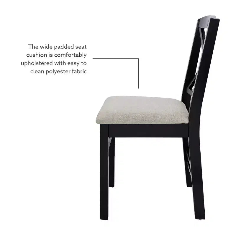 Set of 2 Triena X-Back Dining Chairs - Linon