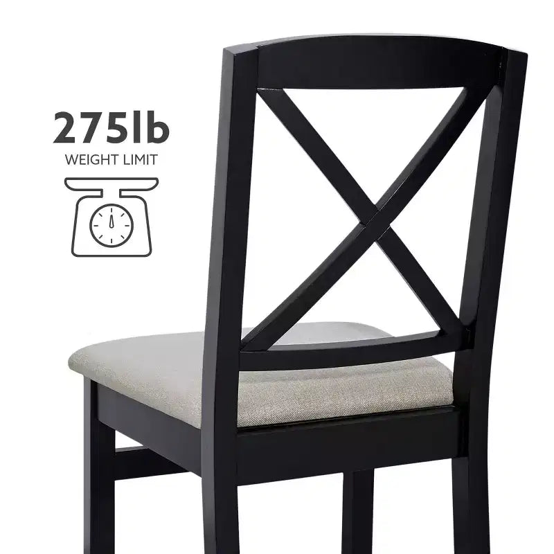 Set of 2 Triena X-Back Dining Chairs - Linon