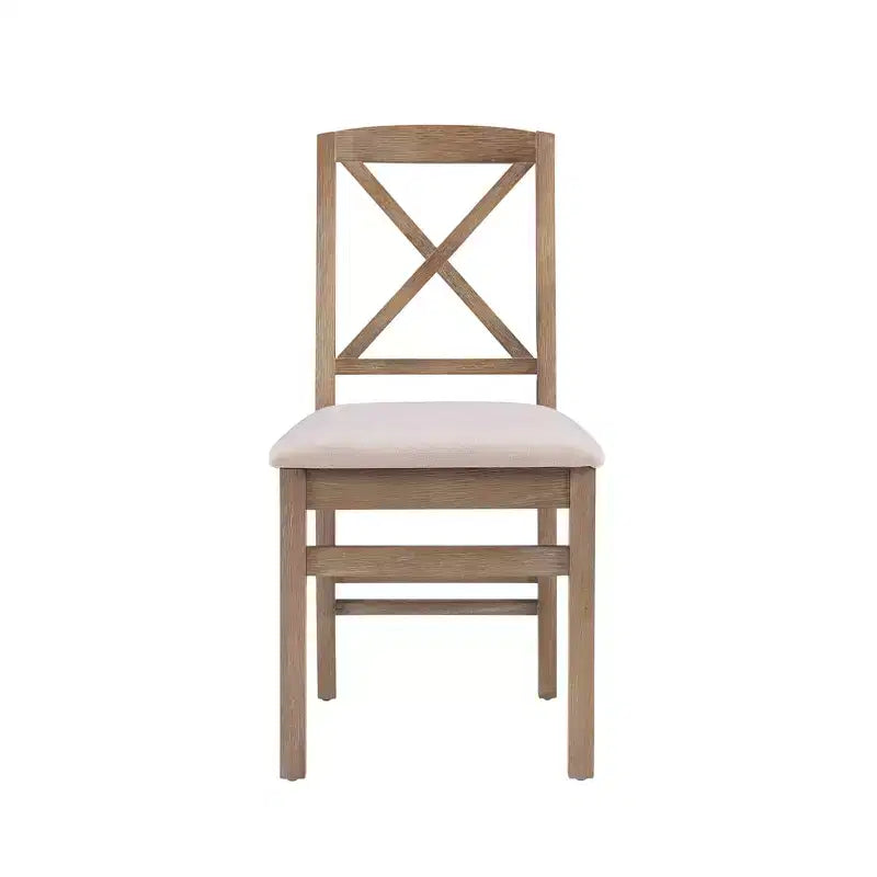 Set of 2 Triena X-Back Dining Chairs - Linon