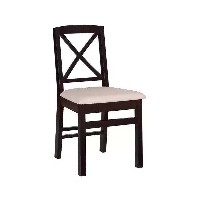 Set of 2 Triena X-Back Dining Chairs - Linon