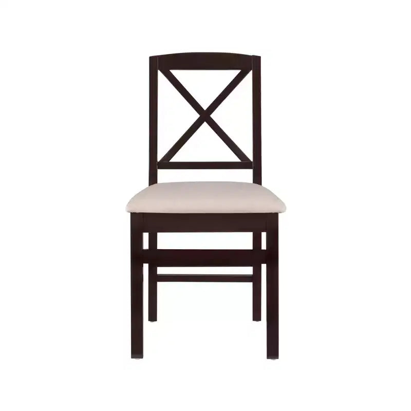 Set of 2 Triena X-Back Dining Chairs - Linon