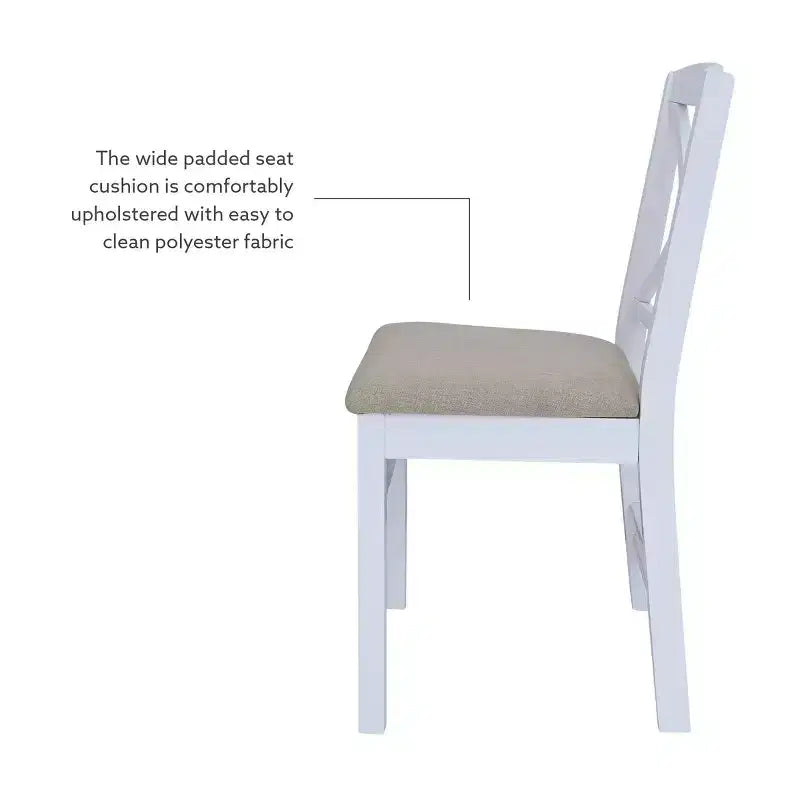 Set of 2 Triena X-Back Dining Chairs - Linon