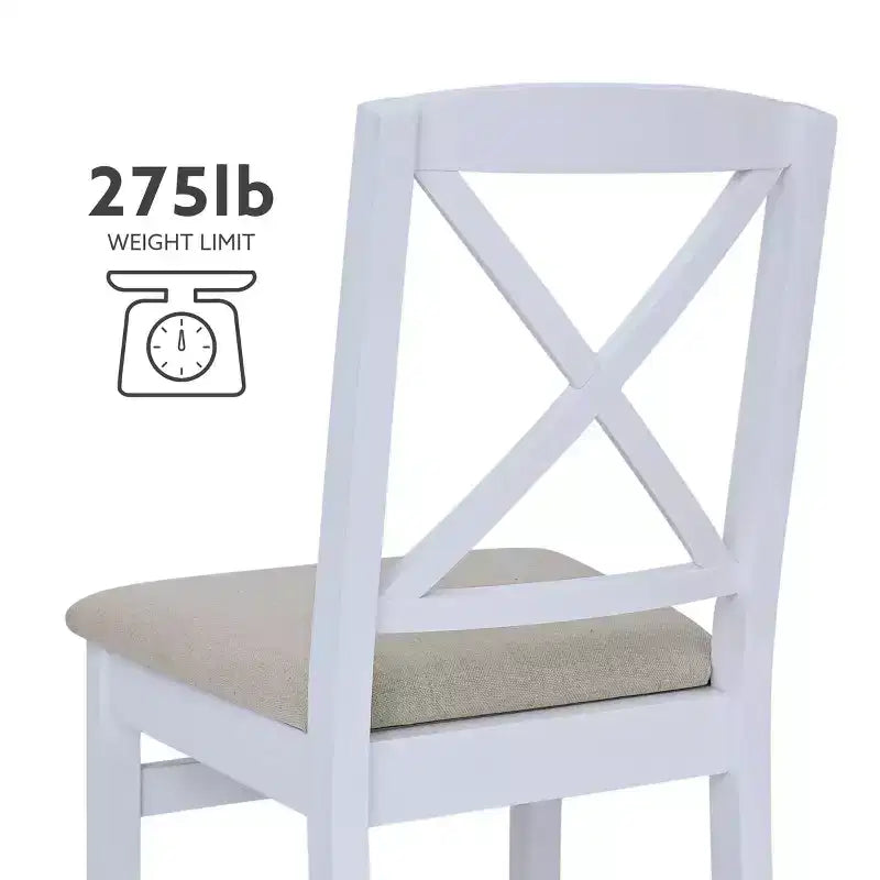 Set of 2 Triena X-Back Dining Chairs - Linon