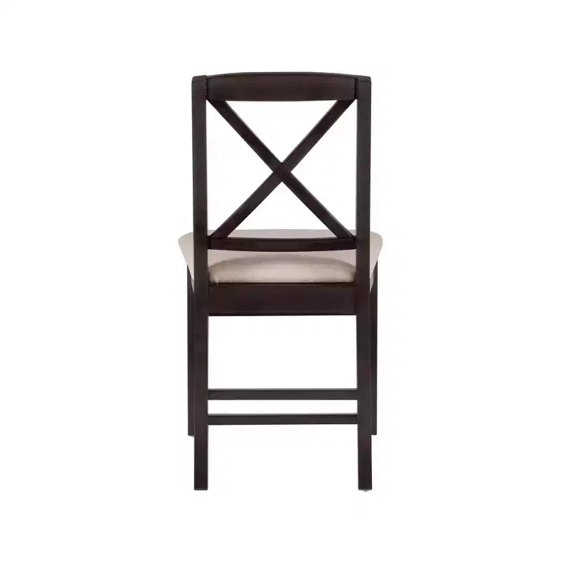 Set of 2 Triena X-Back Dining Chairs - Linon