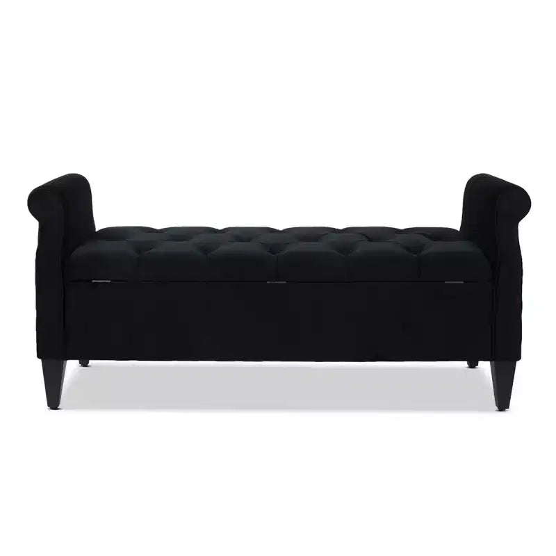 Jennifer Taylor Home Jacqueline Tufted Roll Arm Storage Bench