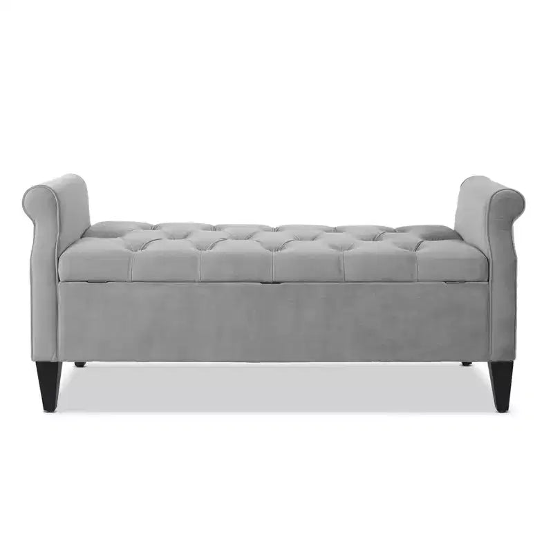Jennifer Taylor Home Jacqueline Tufted Roll Arm Storage Bench